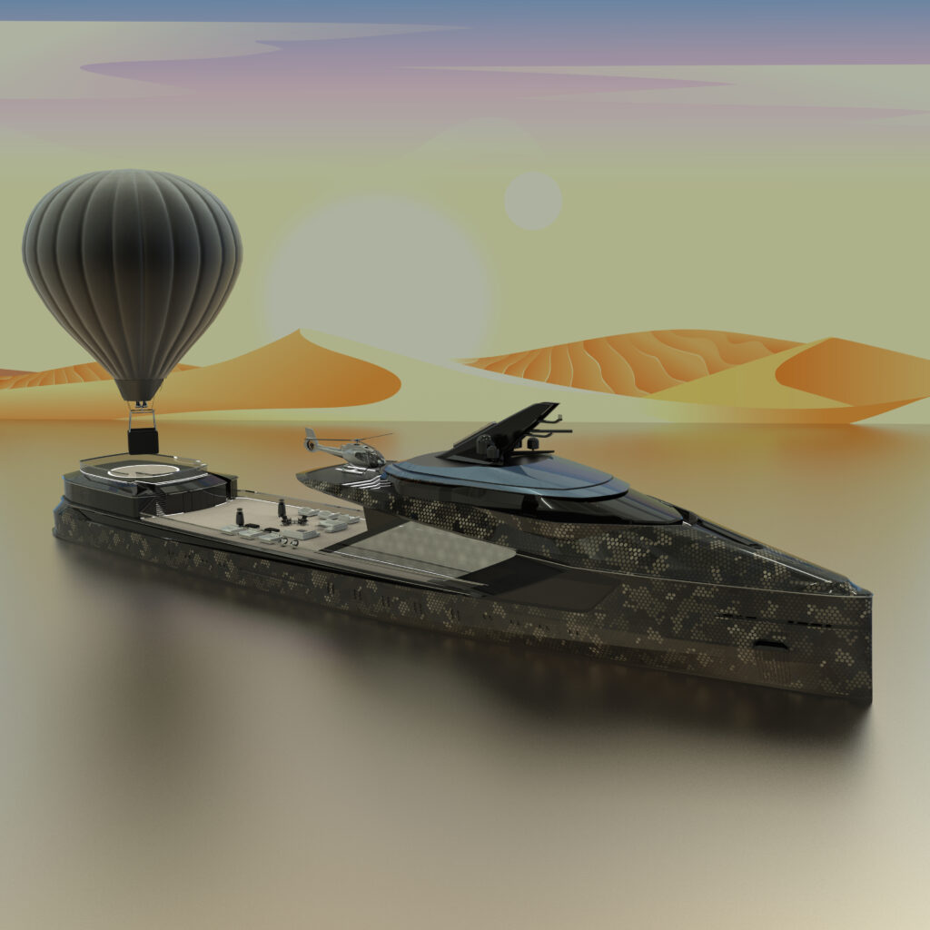 Balloon Hangar_Axe Bow_Aggressive Mast_Helipad_MILITARY SNAKE_Desert2