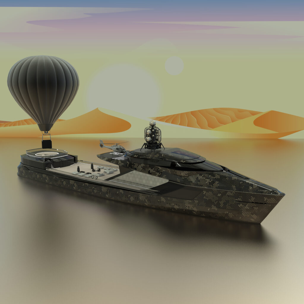 Balloon Hangar_Classic Bow_Moonlander Mast_Helipad_MILITARY SNAKE_Desert2