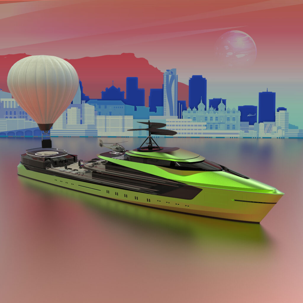 Balloon Platform_Classic Bow_Da Vinci Mast_Helipad_PHOSPHORE GREEN_Monaco4